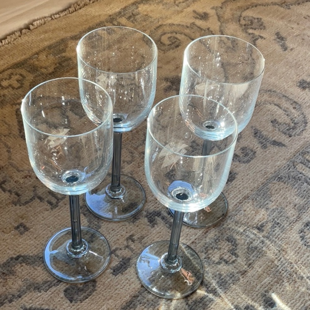 Vintage Wine Glasses Set of 4